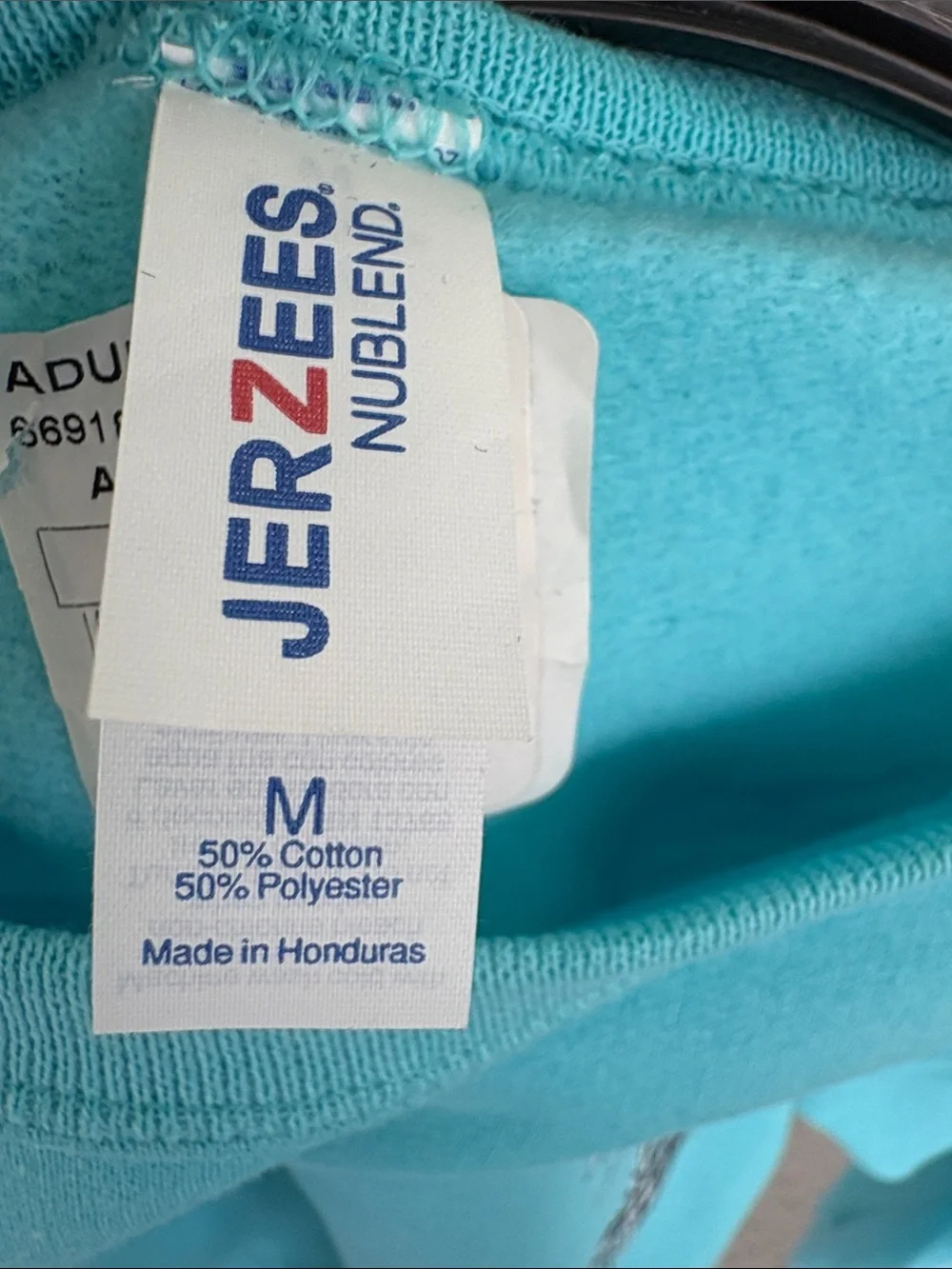 Jerzees Turquoise Crewneck Sweatshirt with Fort Lauderdale Pineapple Graphic